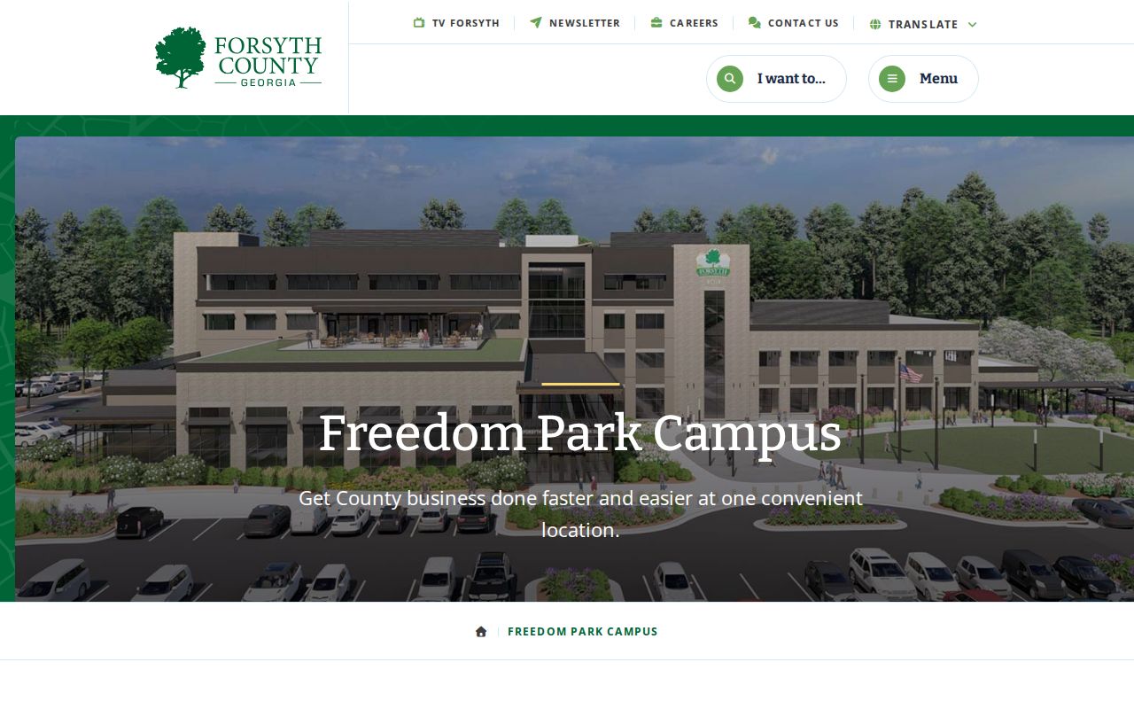 Forsyth County arrest records and Freedom Park public safety campus