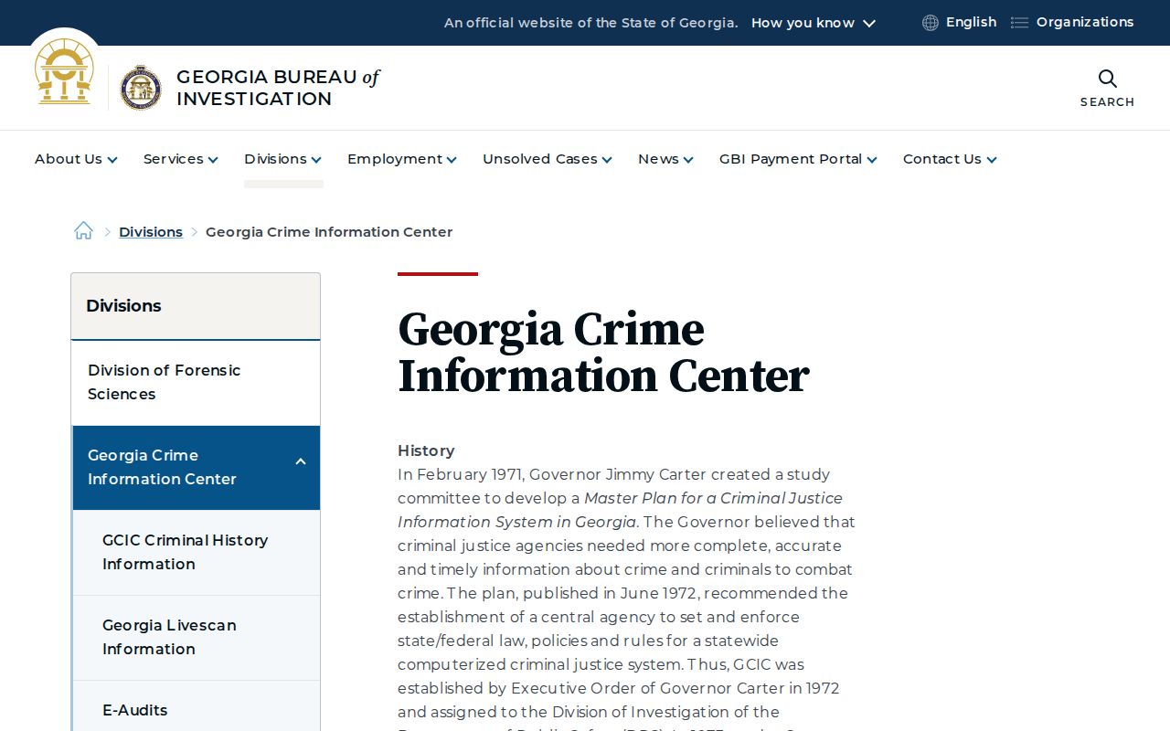 Forsyth County criminal history GCIC repository information