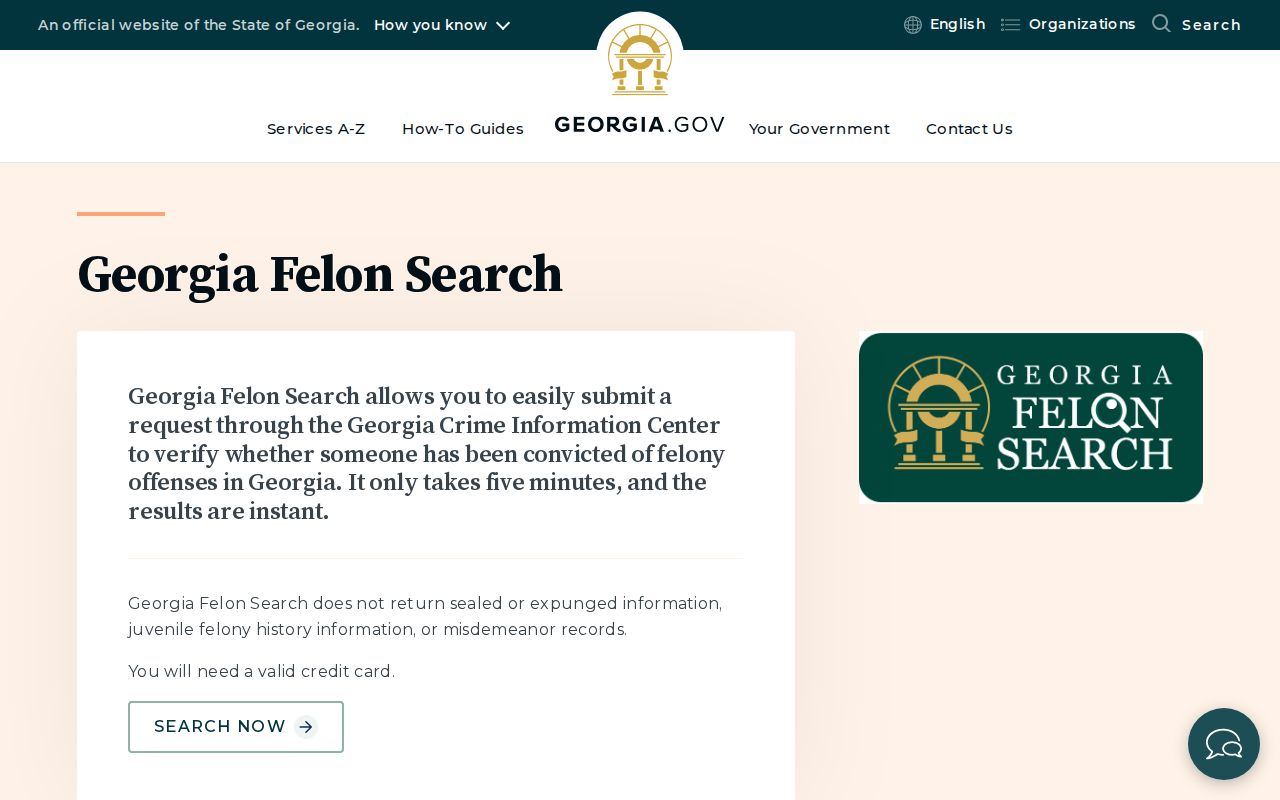 Forsyth County criminal history Georgia Felon Search portal